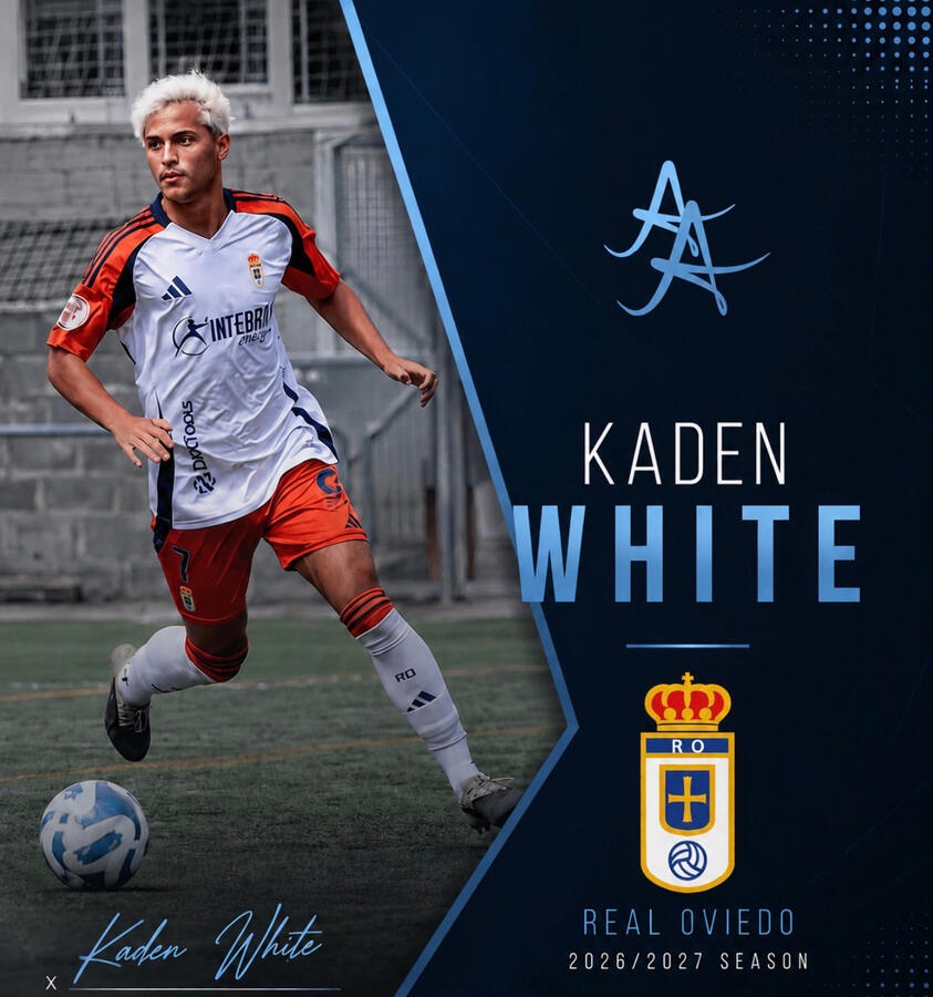 Kaden White's Real Oviedo academy announcement